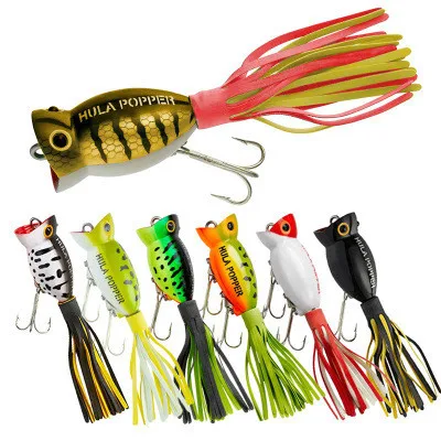 

Jetshark 11g/5cm Hard Plastic 3D High Simulation Eyes Strong Treble Hooks ABS Plastic Fishing bait Popper Hard Fishing Lures