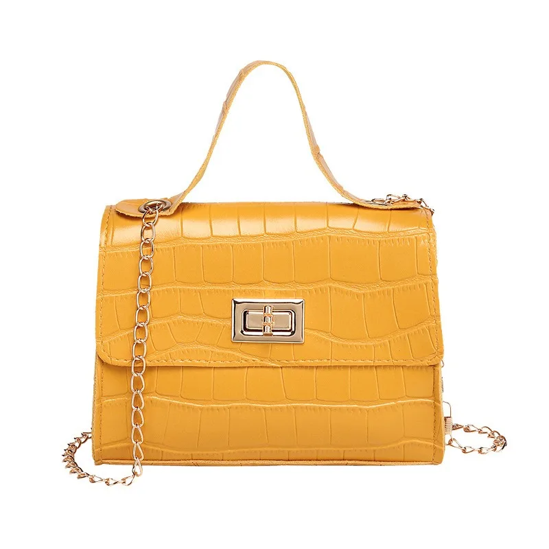 

2021 Luxury Bags Handbag Wholesale Crocodile Pattern Lock Portable Platinum Purses Women Handbags