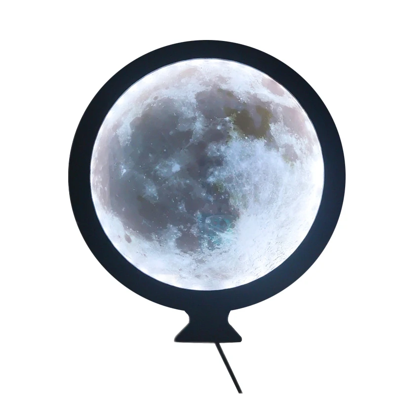 

Makeup Moon Mirror Moon Lamp Room Hallway Decorative Background Magic Sublimation Mirror, White