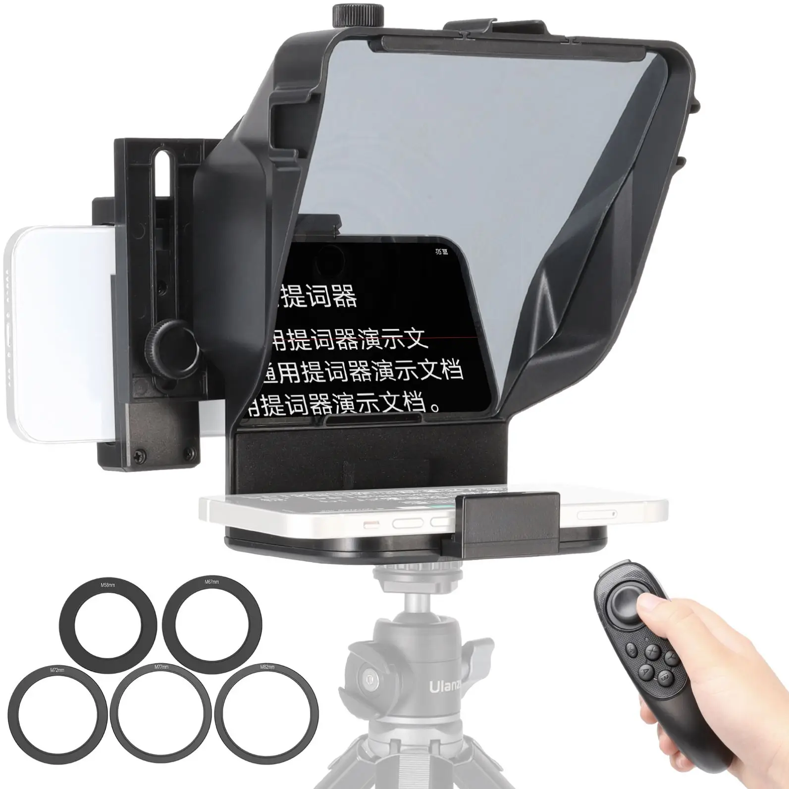 

Ulanzi PT-15 Teleprompter for Mobile phones Camera live broadcast video recording