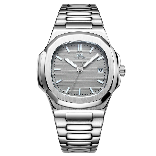 

PAULAREIS PP01 wholesale silver mens mechanism watch 2021 Stainless steel band Waterproof analog display business wrist watch