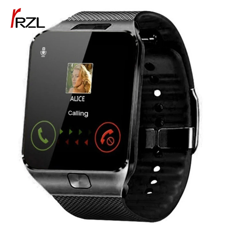 

2021 Hot Sale HD Full Touch Camera BT Phone Call Support Smart Watch dz09 Android IOS Sim Card reloj inteligente smartwatch dz09, Black white gold gray