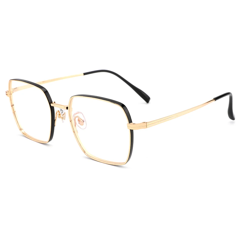 

Titanium Eyeglasses Frames Full Rim Flexible Optical Frame Prescription Spectacle Frame Glasses, As shown