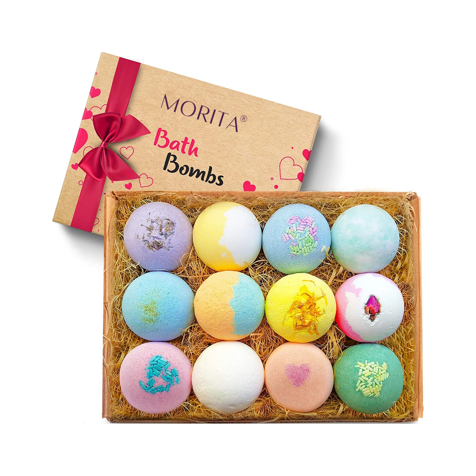 

Processing Customization Natural Moisturizing Valentine Gift Bath Bombs Beautifully Wrapped Love Doughnut Bath Bombs, Colorful