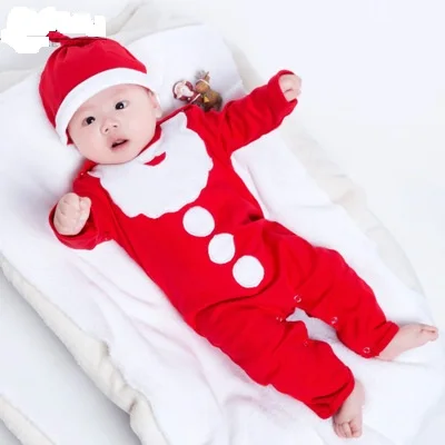 

F11150A Christmas 2020 new baby long-sleeved cartoon romper, As picture