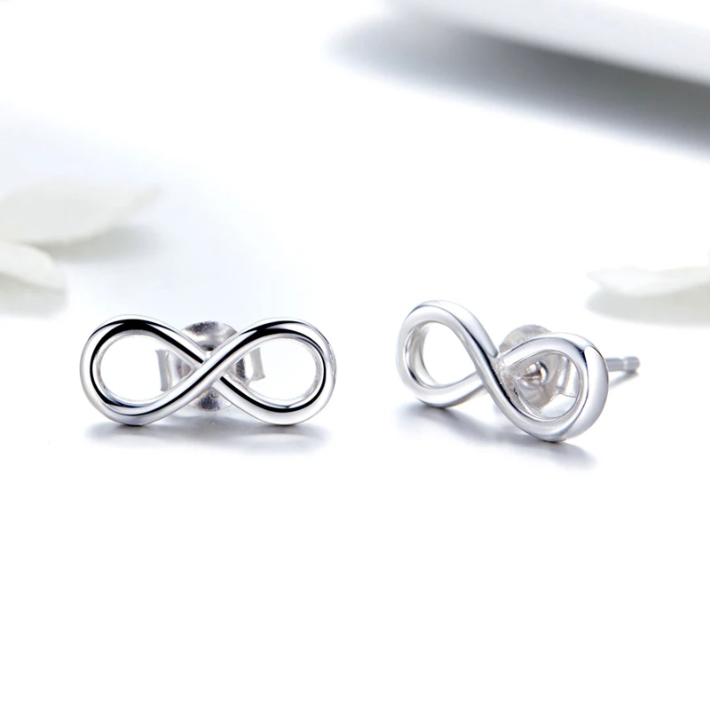 

2021 Women Simple Ladies Jewelry 925 Silver Earrings Stud Earrings Gift