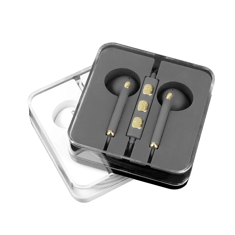 

Manufacturer Handsfree Original 3.5mm Wired Earphone with Mic for iphone ipad ipod, Black/white