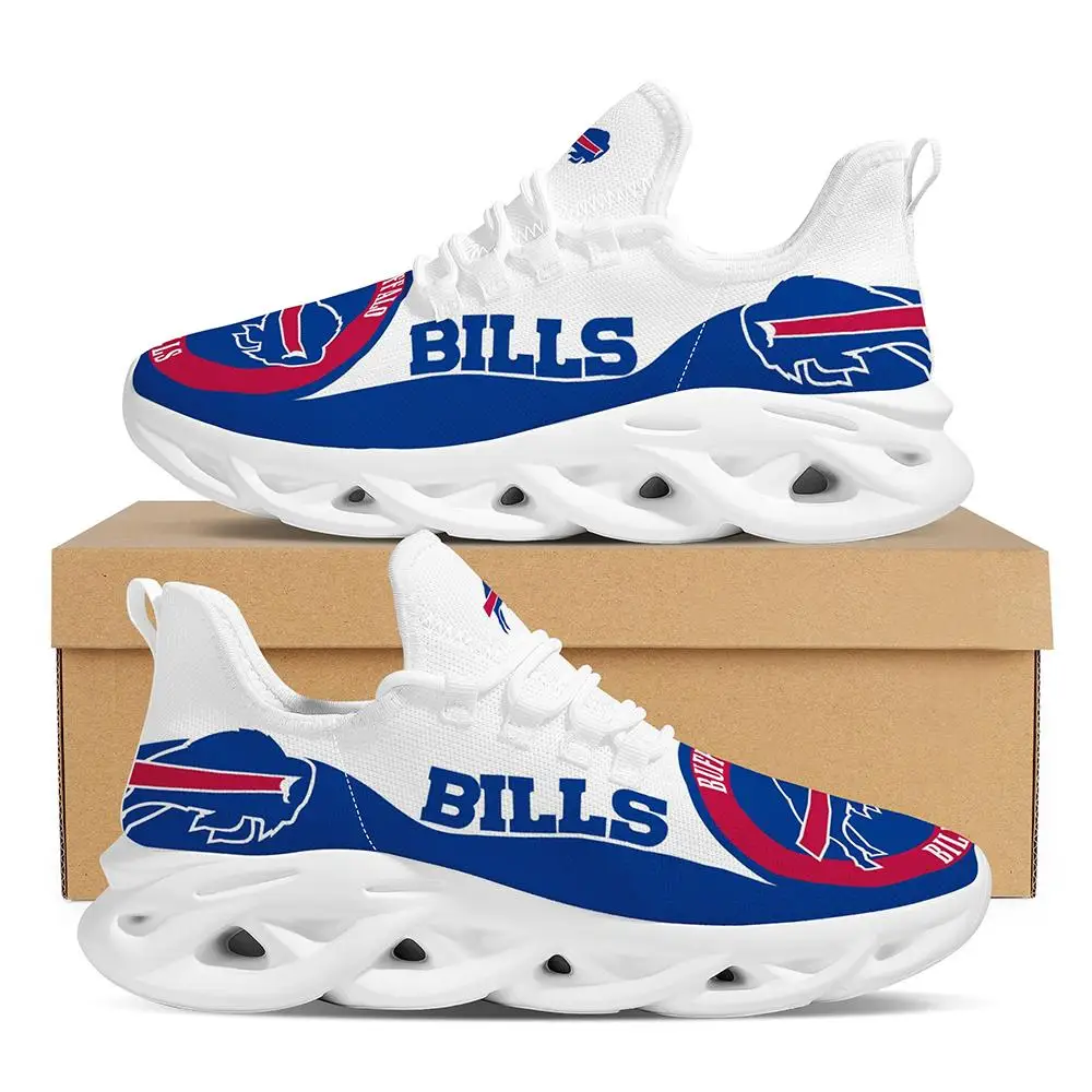 

Wholesale 1 MOQ Dropshipping Customized Printed Logo Football Team Buffalo Bills Sepatu Sneaker Women Mens Casual Shoes