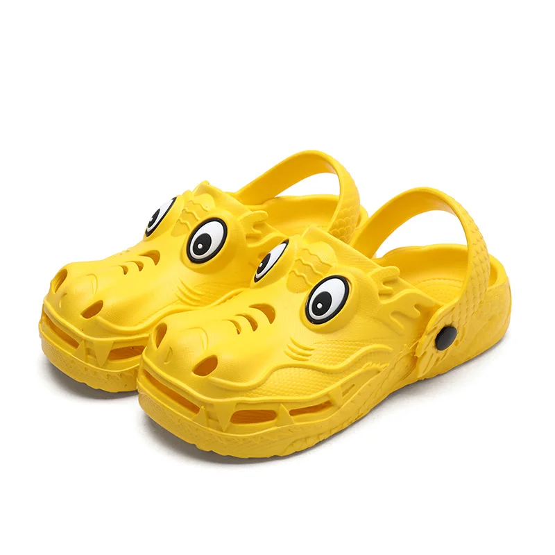 

Summer new cartoon children beach clogs hole shoes outdoor kids dragon croc sandals slippers shoes