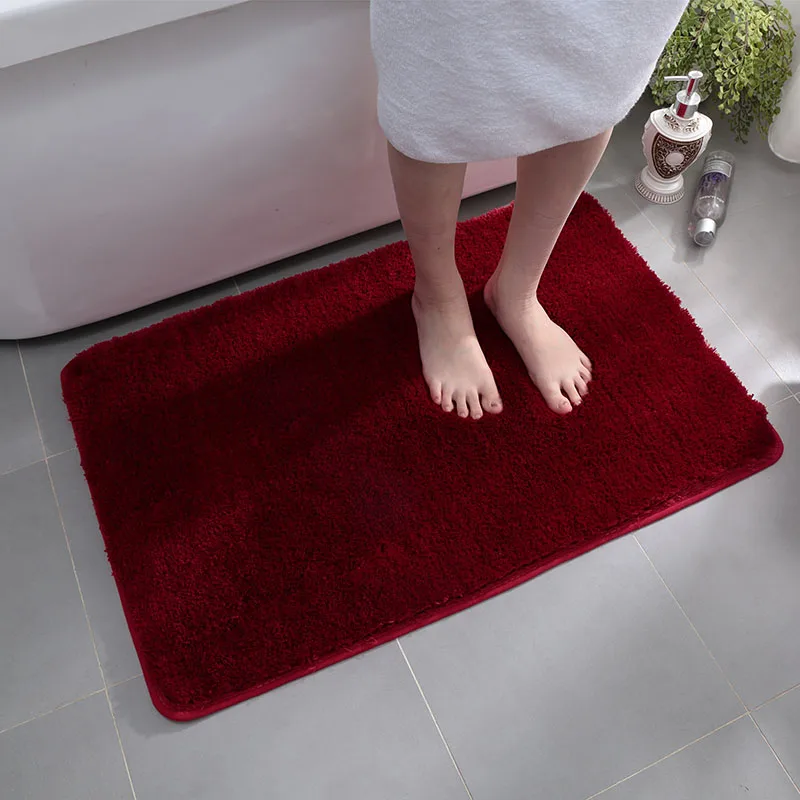 

Customized white polyester fiber soft anti skid door mat carpet