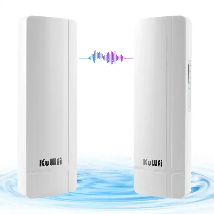 

3KM KuWFi 5.8G 900Mbps wireless bridge wifi long range gigabit WAN port point to point wireless bridge for ip camera