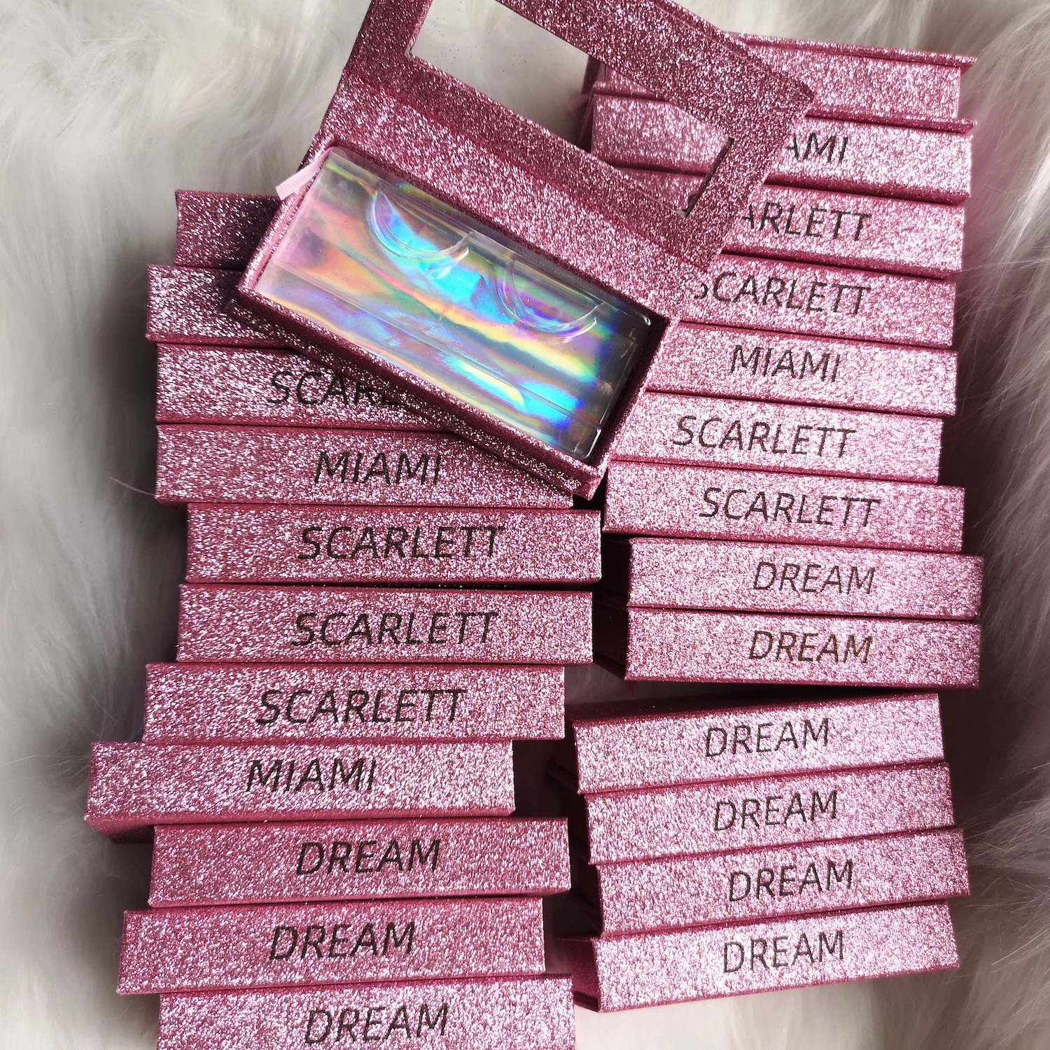 

Custom Packaging Box Dramatic Long Wispy 25Mm 3D Mink Fake Eyelashes