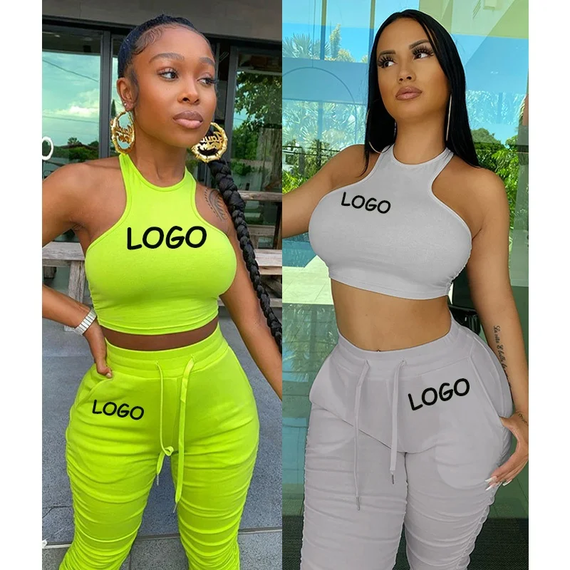 

Free Shipping Latest Style Women 2 Piece Set Workout High Waist Athletic Seamless Leggings And Sports Bra sports clothes, Customized color
