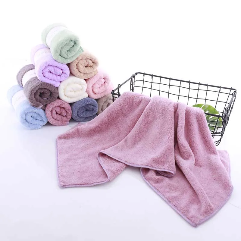 2pcs/set Bath Towel Set Coral Fleece Large Thick Bath  Bathroom Hand Face Shower Towels Home manufacture