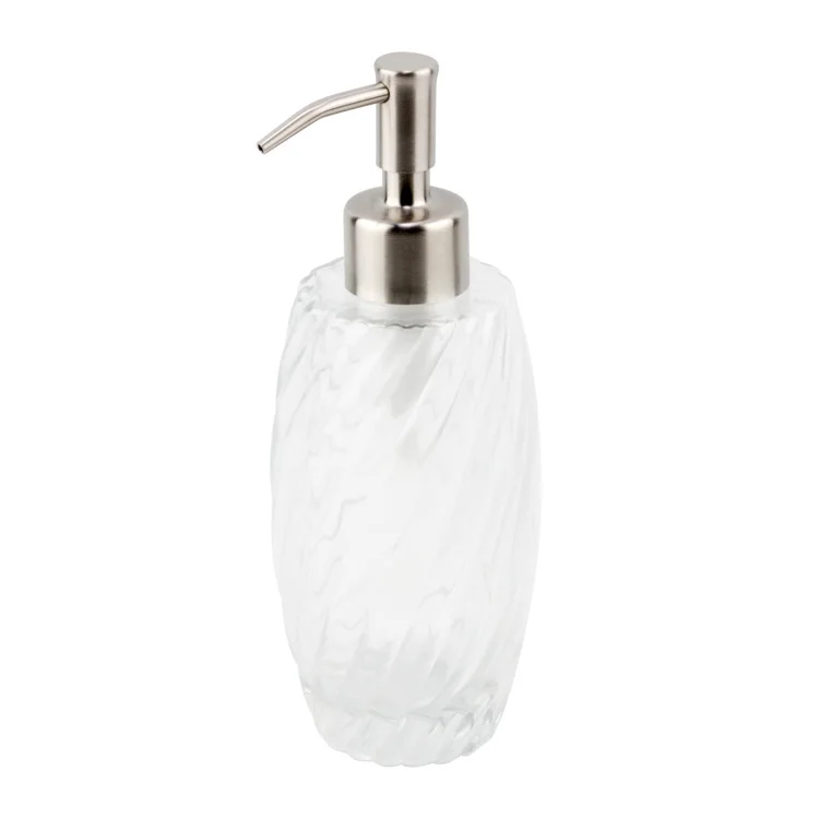 

LongAn Factory Clear Soap Liquid Cleaning Bottle Wholesale Sprayer Unique Glass Shower Gel Bottle For Sale