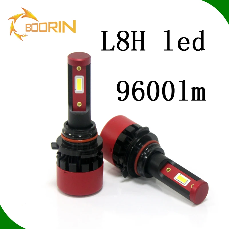 Best high lumen car led headlight super bright L8H 9600lm h1 car h4 led headlight bulbs 9005 9006 h16 h13 car led headlight 200w