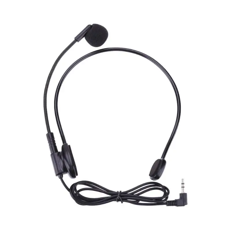 

Factory wholesale Portable Mini Microphone Wired Headset Collar condenser wired teach mic for classroom, Black