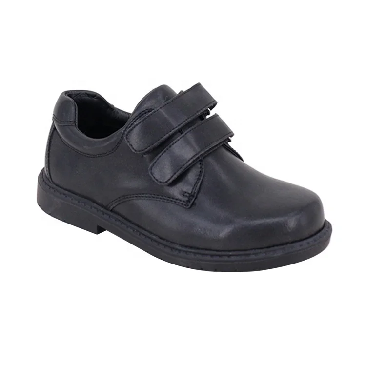 

Choozii Wholesale New Design High-end Black Leather Kids School Boys Shoes