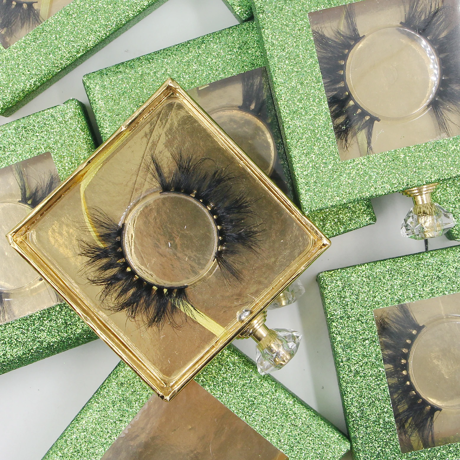 

New Arrival 25mm 3D Real Mink Eyelash Vendor 25mm Mink Lashes Vendor, Black