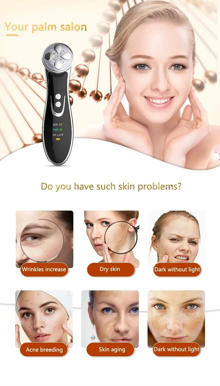 High Frequency Ultrasound Led Light Photon Therapy Skin Tightening Face Lifting Vibration Beauty Massager Machine Buy High Frequency Facial Machine Ultrasound Face Lift Machine Facial Vibration Beauty Massager Product On Alibaba Com