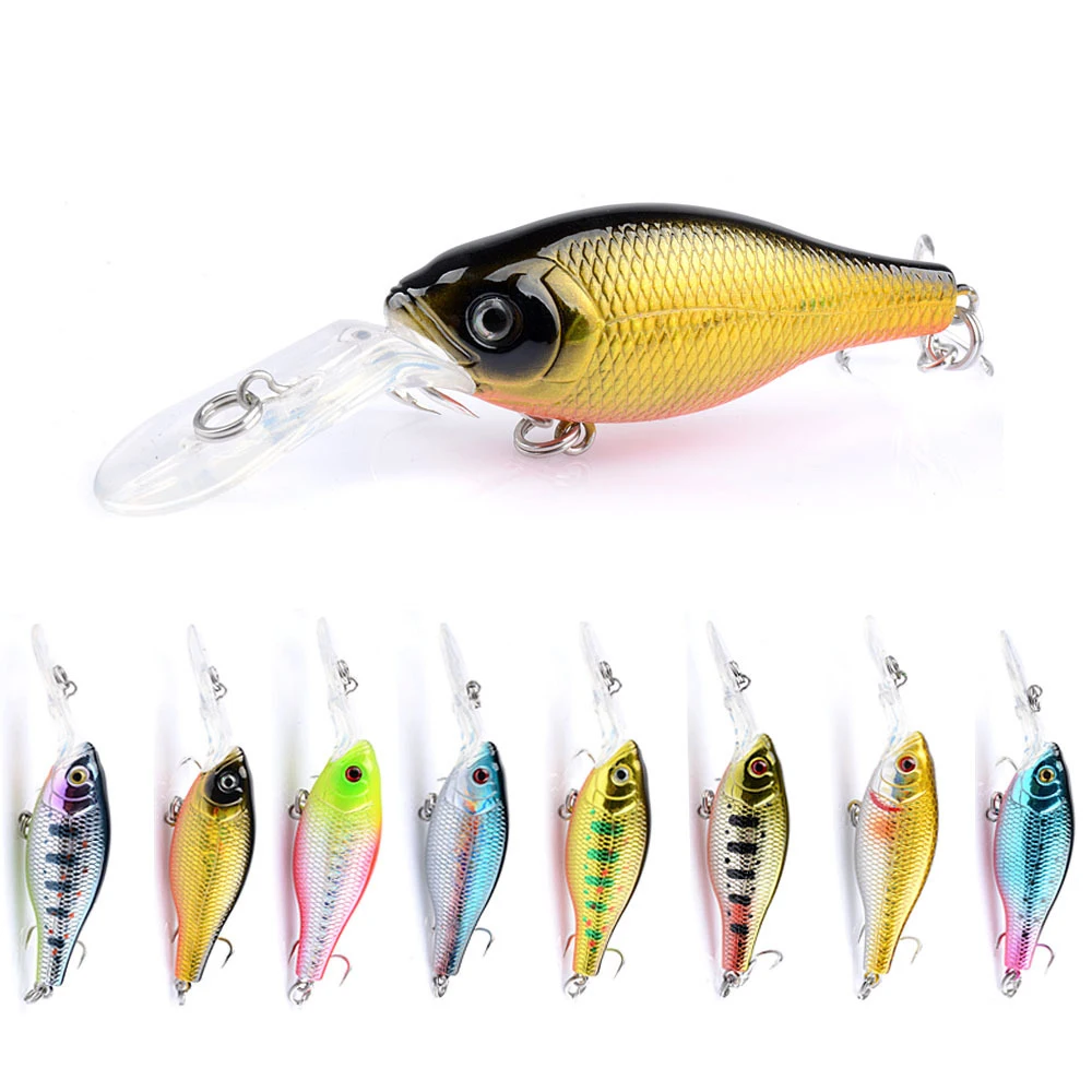 

Jetshark 8.9cm 8g 8 colors New style long tongue mouth Bionic Bait Floating Crank Fishing Lure