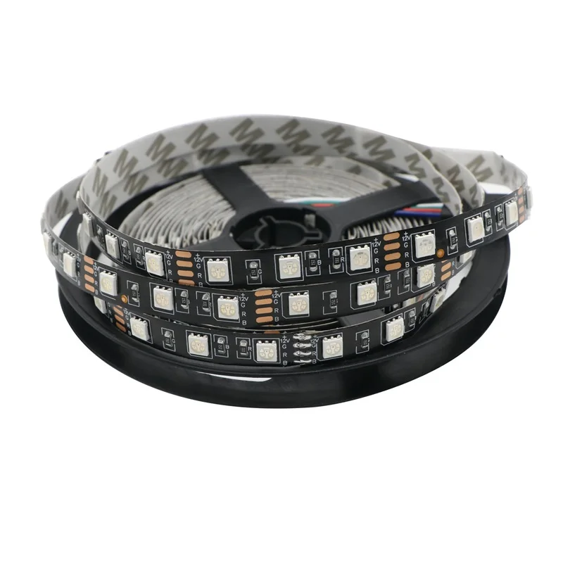 

Black PCB SMD 5050 300LEDS 5M Non water proof RGB LED Strip Light