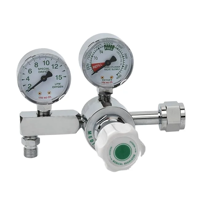 Western Style Medical Oxygen Regulator Using Oxygen Cylinder For ...