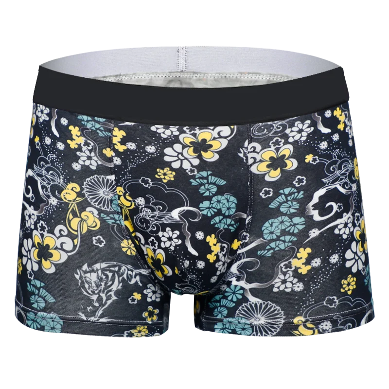 

Custom Colorful Digital Print Plus Size Breathable 95%Cotton Mens Underwear Boxers Shorts