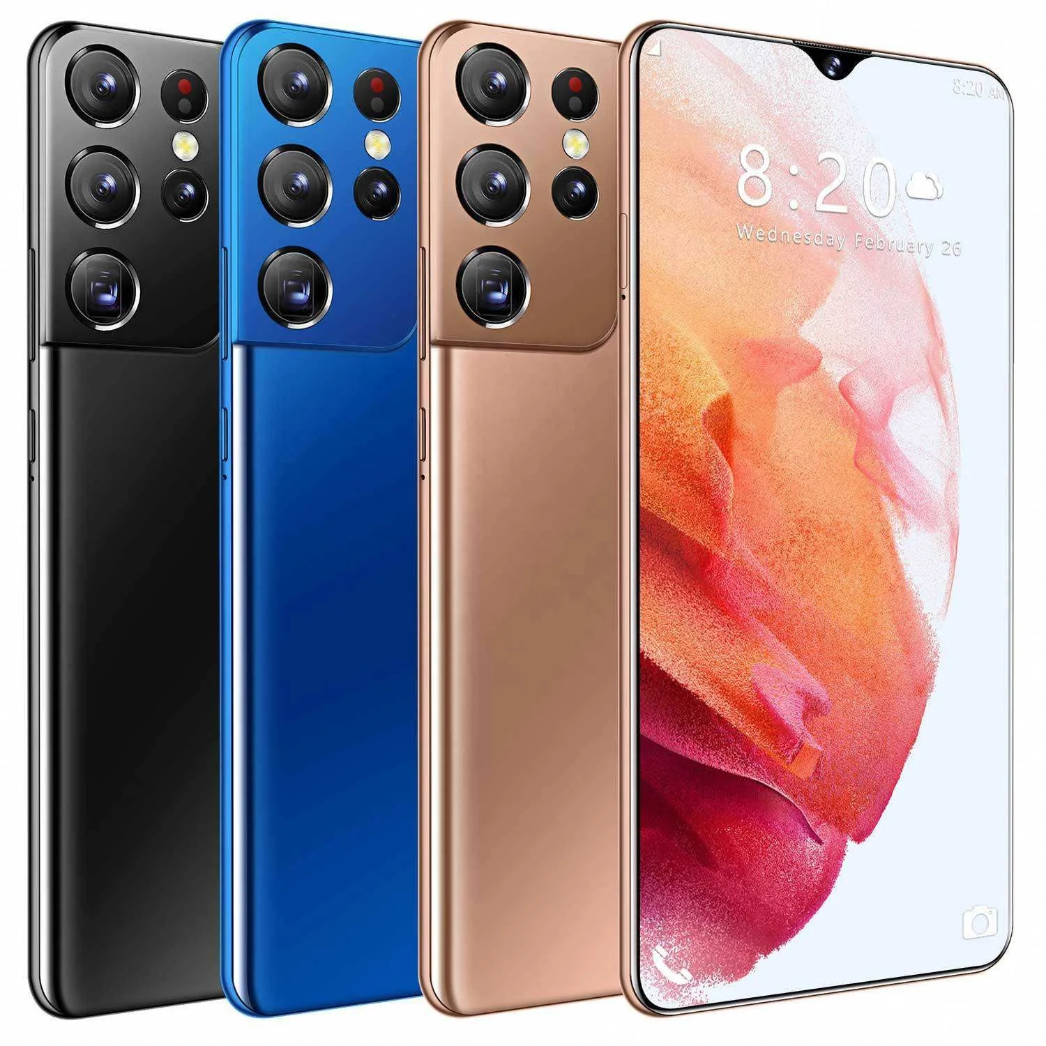 

Hot Selling S21+ ULTRA 8GB+256GB 7.3 Inch full Display Android 10.0 Mobile Cell Smart phone
