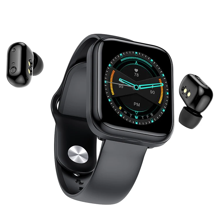 

New Arrival 2 in 1 Wireless 1.54 Inch Touch Screen Smartwatch with Earbuds