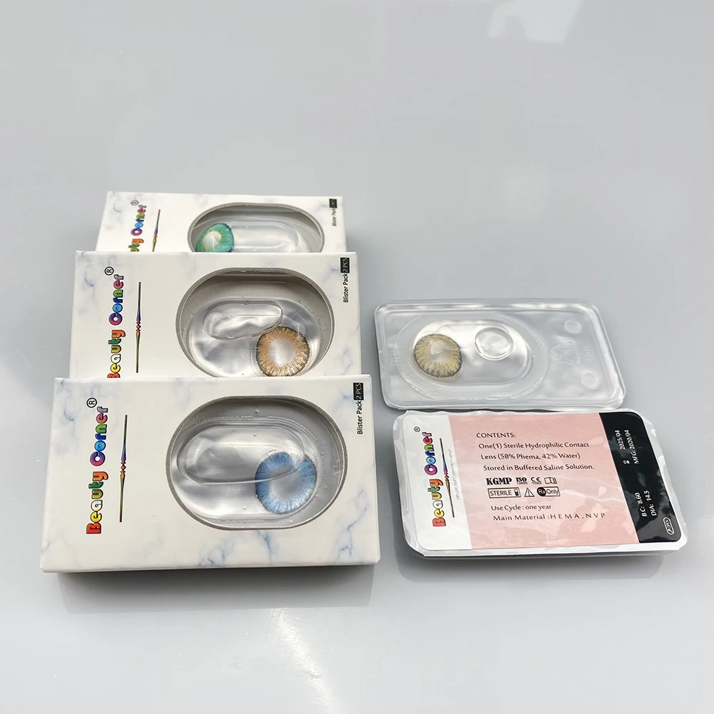 
Beauty Corner 2pcs/pair 12 Colors Colored Contact Lens Cosmetic Soft Color Contact Lenses for eyes 