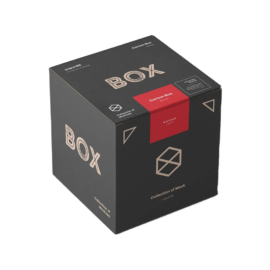 

Wholesale Printing Square Corrugated Carton Retail Small Paper Box for Packaging