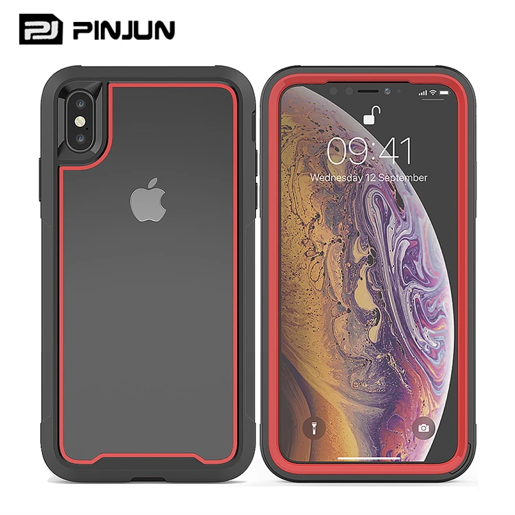 

Hybrid Combo 360 Whole Body PC Front Bumper Clear Acrylic Hard Heavy Duty Defender Phone Case For iPhone 11 Pro Max X/XS XR