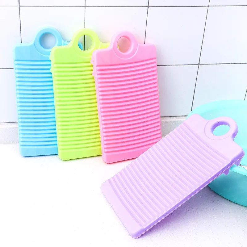 

New Plastic Non slip Mini Small Household Washing Board, As photo