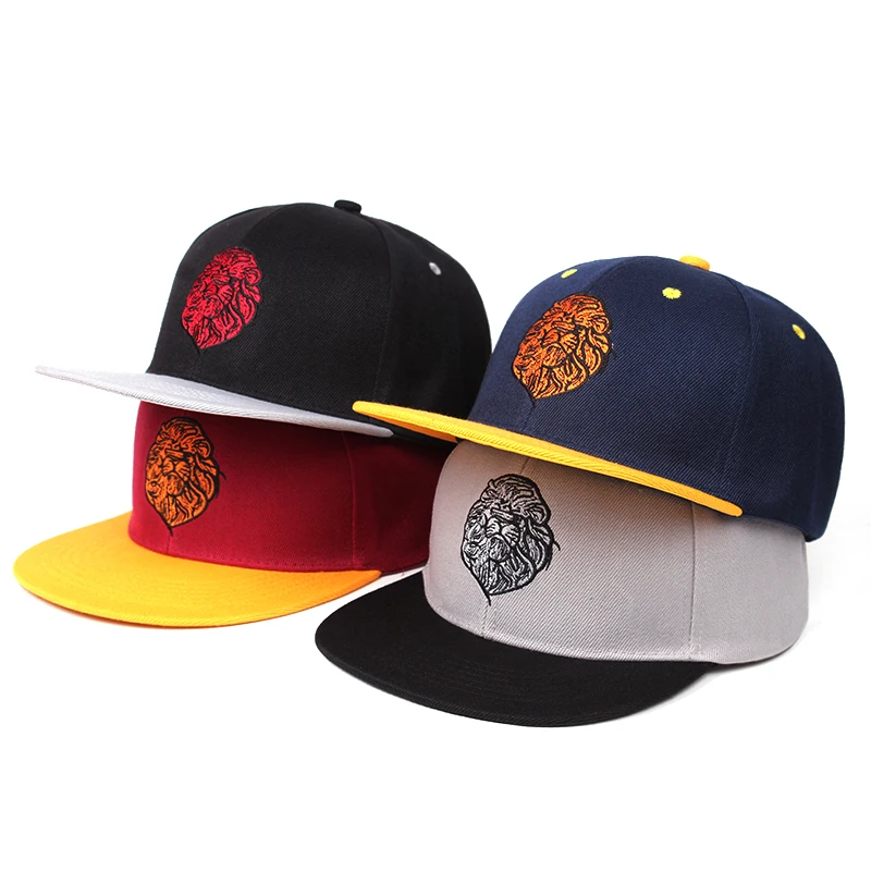 

Custom red and blue flat bill print logo snapback cap