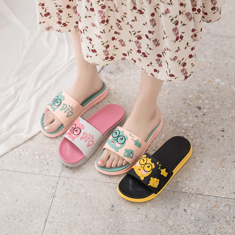 
Summer Cartoon Pig slippers animals indoor and outdoor slippers for young 