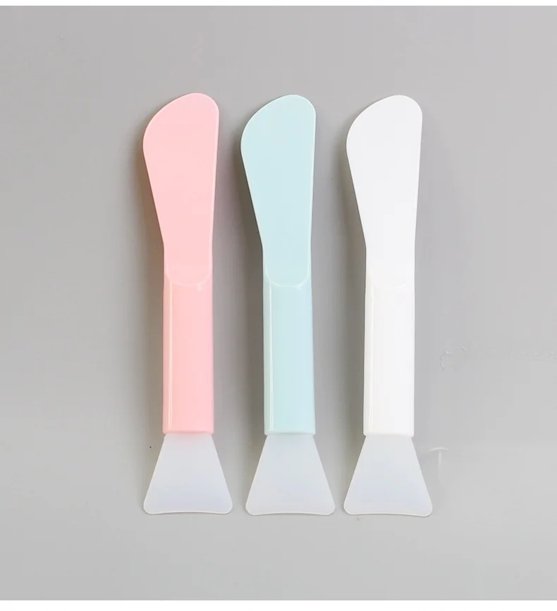 2 in 1 Reusable Double-End Face Mask Brush Washable Beauty Spatula Cosmetic Tools for Clay Cream Gel and Mud Facial Masks