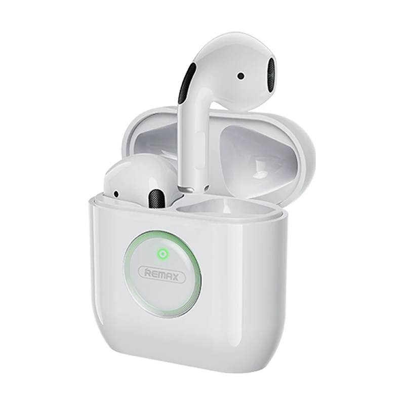 

Remax Join Us TWS-35 Waterproof Wireless Earphone High-end smart touch Tws Earbuds True Wireless Bluetooth Earphone, White