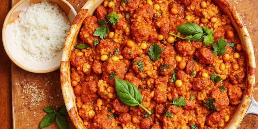 Jar filled with homemade tikka misala