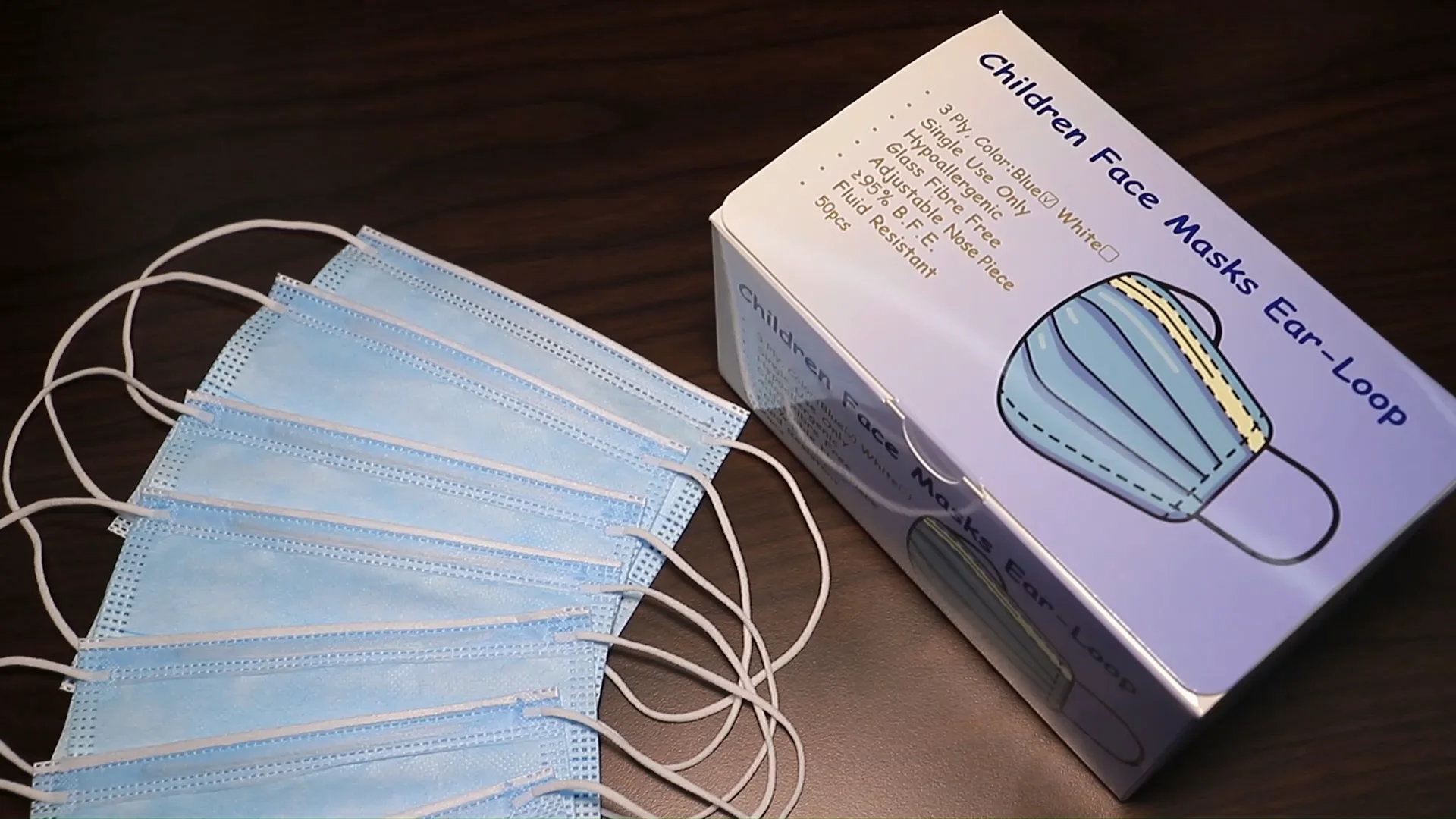 cartoon patterns non-woven disposable children/kids ear-loop