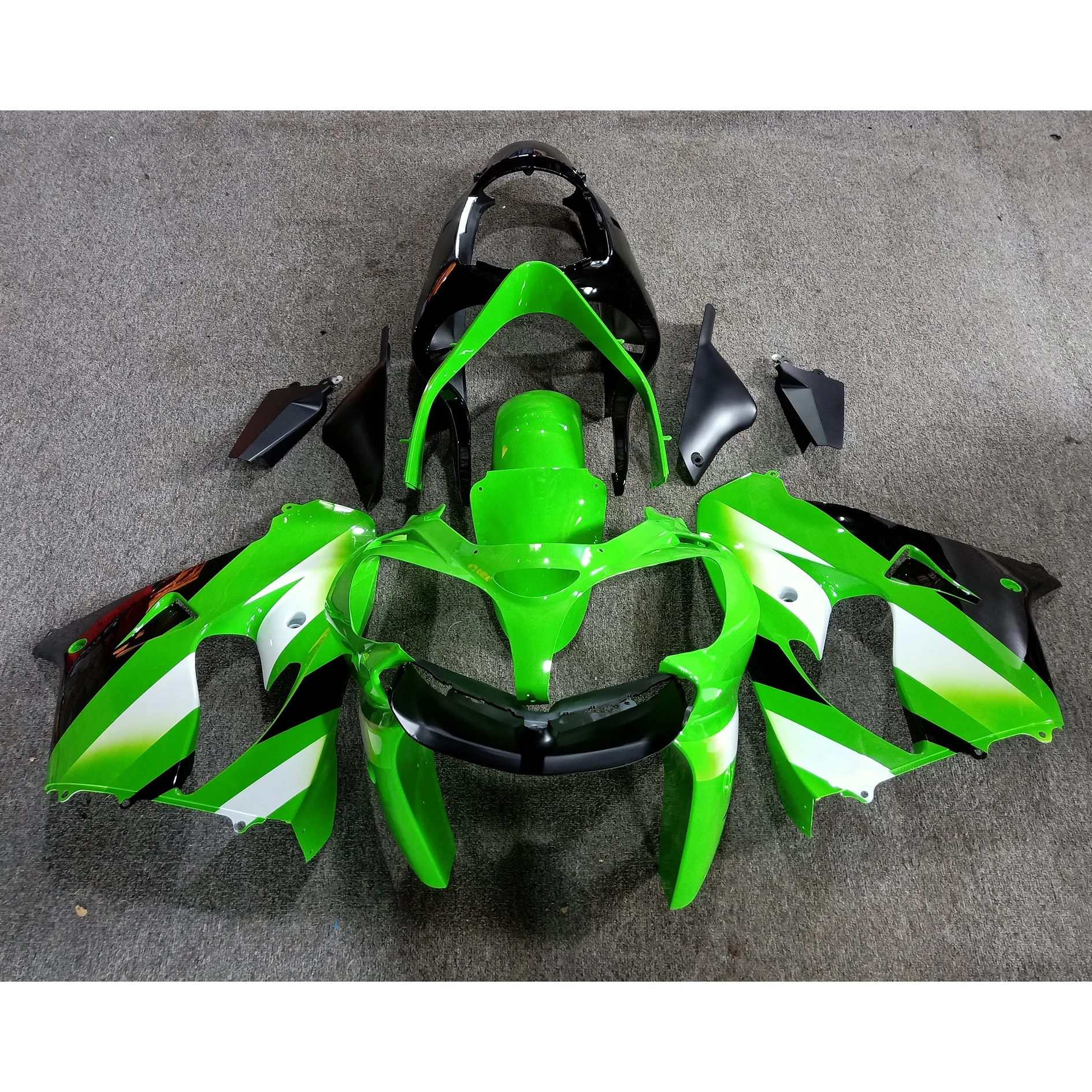 

2022 WHSC Gloss Green Motorcycle Accessories For KAWASAKI ZX-9R 2000-2001 Motorcycle Body Systems Fairing Kits, Pictures shown