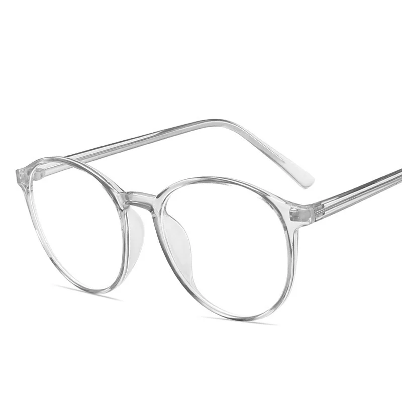 

GD8551 Transparent Fashion Women Men blue light filter Vintage Round computer Glasses Myopia Optical Frames clear glasses 2021