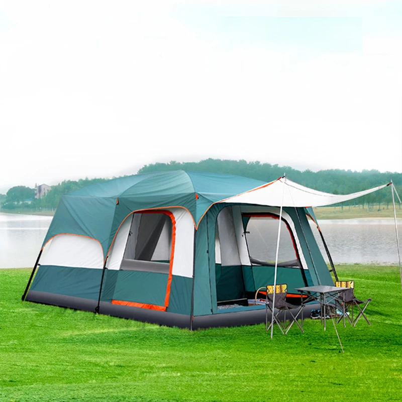

2 bedrooms 1 living room outdoor camping Family 12 persons tent