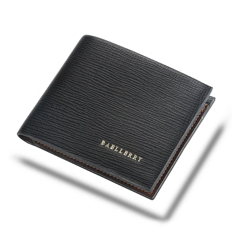 

Amazon Hot Selling Men Blank Wallets Simple High Quality Baellerry Leather Purses With Wallets Set Man 2021