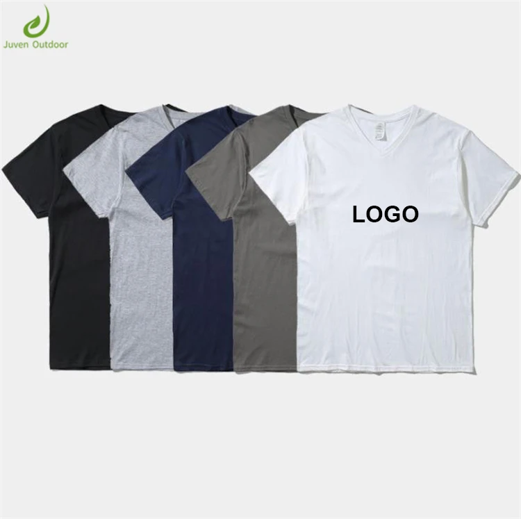 

High Quality OEM logo design 100% cotton unisex hip hop blank mens oversized v neck tee shirts, Custom color