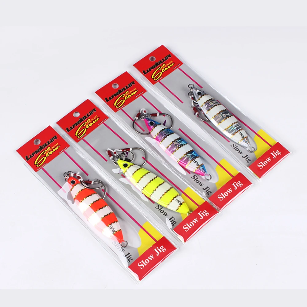 

hard jig lure blade metal fishing lure slow jigging lure, 4 colors