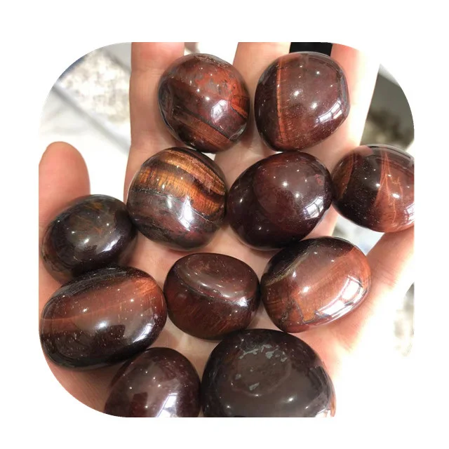 

New arrivals 20-30mm spiritual products crystals gemstone natural red tiger eye tumbled stones for Decor