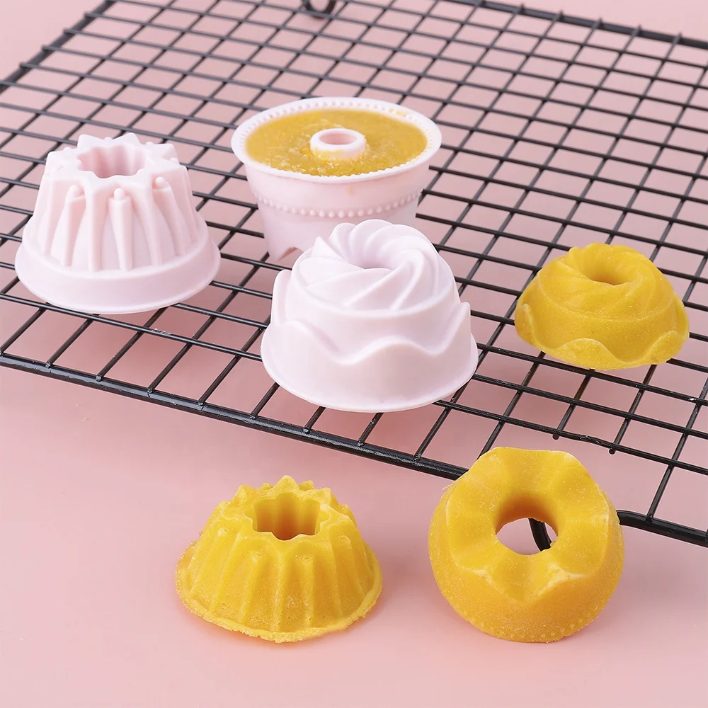 

BPA Free Non Stick Muffin Donut Cake Pan Baking Tool Mini Silicone Cupcake Molds Moldes Reposteria, Any color of patone is available