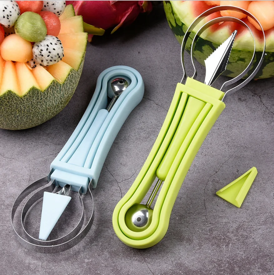 

DROPSHIPPING Hot Selling 4 in 1 Stainless Steel Fruit Carving Garnishing Tool Set