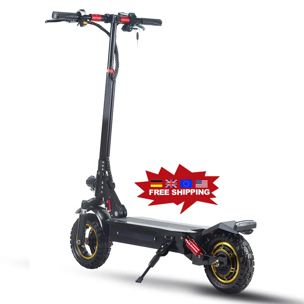 

EU USA warehouse 48v 10 inch two wheel waterproof folding scooter 1000w eu electric for adult